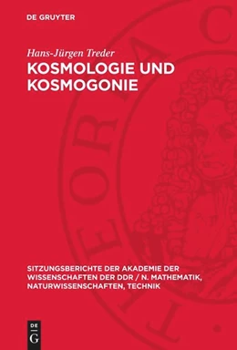 Abbildung von Treder | Kosmologie und Kosmogonie | 1. Auflage | 1990 | beck-shop.de