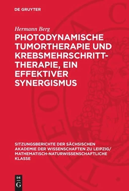 Abbildung von Berg | Photodynamische Tumortherapie und Krebsmehrschritt-Therapie, ein effektiver Synergismus | 1. Auflage | 1989 | beck-shop.de