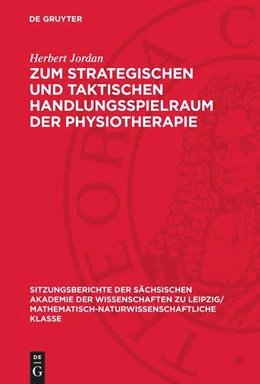 Abbildung von Jordan | Zum strategischen und taktischen Handlungsspielraum der Physiotherapie | 1. Auflage | 1989 | beck-shop.de