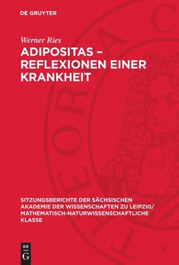 Abbildung von Ries | Adipositas ¿ Reflexionen einer Krankheit | 1. Auflage | 1990 | beck-shop.de