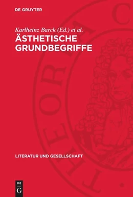 Abbildung von Barck / Thierse | Ästhetische Grundbegriffe | 1. Auflage | 1990 | beck-shop.de