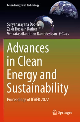 Abbildung von Doolla / Ramadesigan | Advances in Clean Energy and Sustainability | 1. Auflage | 2024 | beck-shop.de