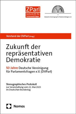 Abbildung von Vorstand der DVParl | Zukunft der repräsentativen Demokratie | 1. Auflage | 2024 | beck-shop.de