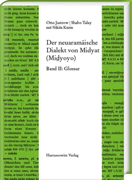 Abbildung von Jastrow / Talay | Der neuaramäische Dialekt von Midyat (Mi¿yoyo) | 1. Auflage | 2024 | beck-shop.de