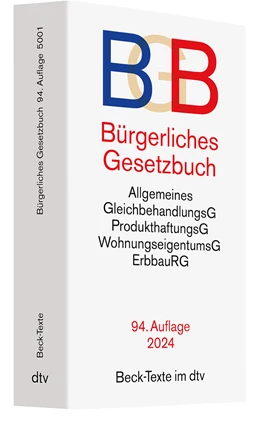 Abbildung von Bürgerliches Gesetzbuch: BGB | 94. Auflage | 2024 | 5001 | beck-shop.de