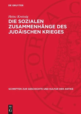 Abbildung von Kreissig | Die sozialen Zusammenhänge des Judäischen Krieges | 1. Auflage | 1970 | beck-shop.de