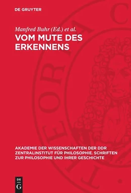 Abbildung von Oiserman / Buhr | Vom Mute des Erkennens | 1. Auflage | 1981 | beck-shop.de