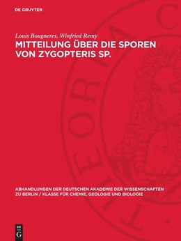 Abbildung von Remy / Bougneres | Mitteilung über die Sporen von Zygopteris Sp. | 1. Auflage | 1957 | beck-shop.de