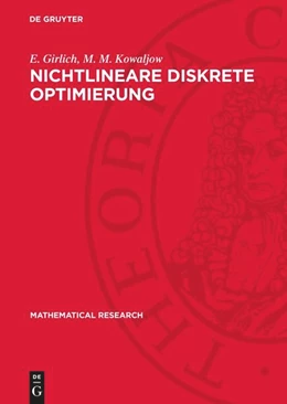 Abbildung von Kowaljow / Girlich | Nichtlineare diskrete Optimierung | 1. Auflage | 1981 | beck-shop.de