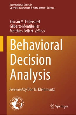Abbildung von Federspiel / Montibeller | Behavioral Decision Analysis | 1. Auflage | 2024 | beck-shop.de