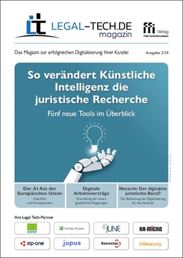 Abbildung von LEGAL-TECH.DE magazin • Ausgabe 2/2024 | | 2024 | beck-shop.de
