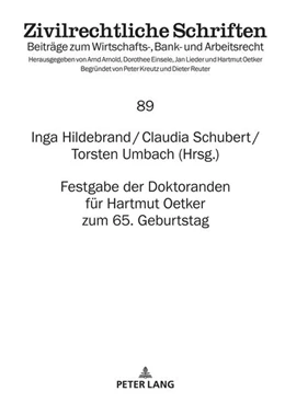 Abbildung von Schubert / Umbach | Festgabe der Doktoranden für Hartmut Oetker zum 65. Geburtstag | 1. Auflage | 2024 | beck-shop.de