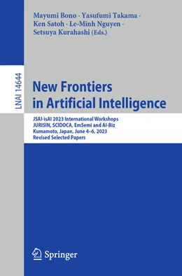 Abbildung von Bono / Takama | New Frontiers in Artificial Intelligence | 1. Auflage | 2024 | beck-shop.de