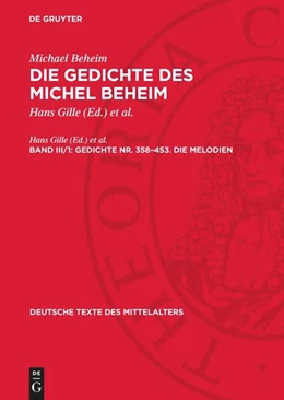 Abbildung von Gille / Spriewald | Gedichte Nr. 358–453. Die Melodien | 1. Auflage | 1971 | beck-shop.de