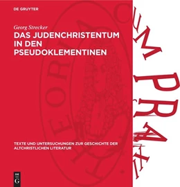 Abbildung von Strecker | Das Judenchristentum in den Pseudoklementinen | 2. Auflage | 1981 | 70 | beck-shop.de
