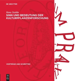 Abbildung von Stubbe | Sinn und Bedeutung der Kulturpflanzenforschung | 1. Auflage | 1957 | 62 | beck-shop.de