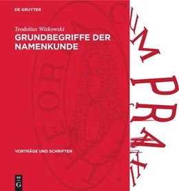 Abbildung von Witkowski | Grundbegriffe der Namenkunde | 1. Auflage | 1964 | beck-shop.de