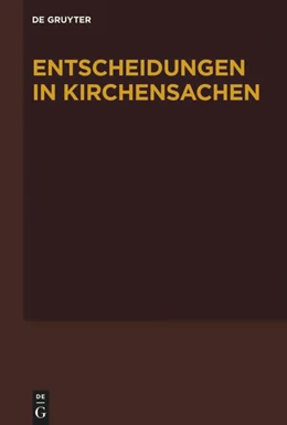Abbildung von Baldus / Muckel | Entscheidungen in Kirchensachen seit 1946 - 01.07.2020–31.12.2020
 | 1. Auflage | 2024 | beck-shop.de