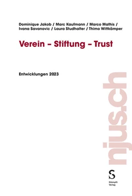 Abbildung von Jakob / Kaufmann | Verein - Stiftung - Trust | 1. Auflage | 2024 | beck-shop.de