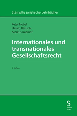 Abbildung von Nobel / Bärtschi | Internationales und transnationales Gesellschaftsrecht | 3. Auflage | 2024 | beck-shop.de