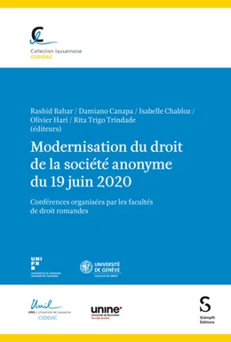 Abbildung von Bahar / Chabloz | Modernisation du droit de la société anonyme du 19 juin 2020 | 1. Auflage | 2024 | beck-shop.de