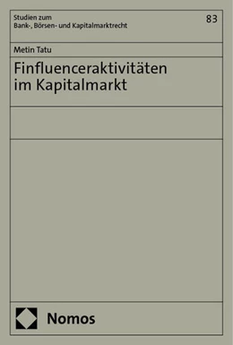 Abbildung von Tatu | Finfluenceraktivitäten im Kapitalmarkt | 1. Auflage | 2024 | beck-shop.de