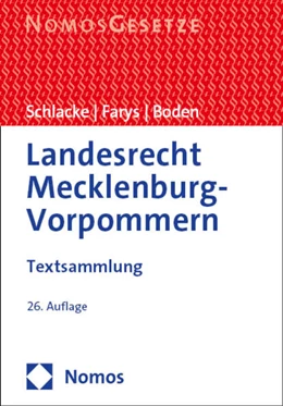 Abbildung von Schlacke / Boden | Landesrecht Mecklenburg-Vorpommern | 26. Auflage | 2024 | beck-shop.de