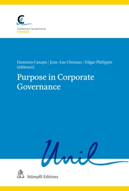 Abbildung von Canapa / Chenaux | Purpose in Corporate Governance | 1. Auflage | 2024 | beck-shop.de