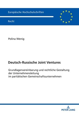 Abbildung von Wenig | Deutsch-Russische Joint Ventures | 1. Auflage | 2024 | beck-shop.de