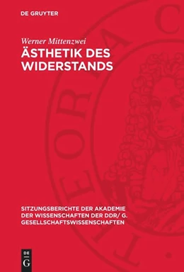 Abbildung von Mittenzwei | Ästhetik des Widerstands | 1. Auflage | 1979 | 1979,7 | beck-shop.de