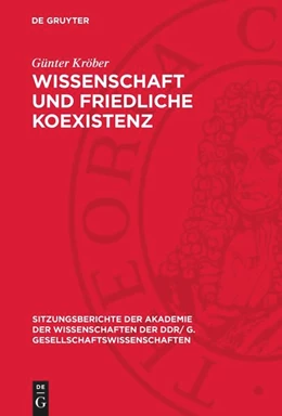 Abbildung von Kröber | Wissenschaft und friedliche Koexistenz | 1. Auflage | 1979 | 1979,12 | beck-shop.de