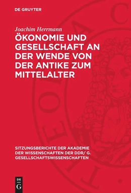 Abbildung von Herrmann | Ökonomie und Gesellschaft an der Wende von der Antike zum Mittelalter | 1. Auflage | 1979 | 1979,13 | beck-shop.de