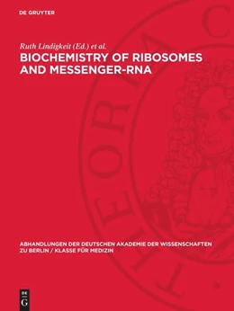 Abbildung von Lindigkeit / Langen | Biochemistry of Ribosomes and Messenger-RNA | 1. Auflage | 1968 | 1968,1 | beck-shop.de