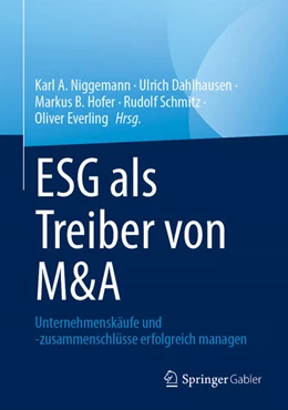 Abbildung von Niggemann / Dahlhausen | ESG als Treiber von M&A | 1. Auflage | 2025 | beck-shop.de