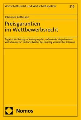 Abbildung von Rottmann | Preisgarantien im Wettbewerbsrecht | 1. Auflage | 2024 | beck-shop.de
