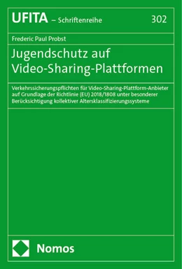 Abbildung von Probst | Jugendschutz auf Video-Sharing-Plattformen | 1. Auflage | 2024 | 302 | beck-shop.de