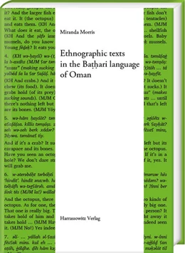 Abbildung von Morris | Ethnographic texts in the Ba¿¿ari language of Oman | 1. Auflage | 2024 | beck-shop.de