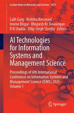 Abbildung von Garg / Kesswani | AI Technologies for Information Systems and Management Science | 1. Auflage | 2024 | 1071 | beck-shop.de