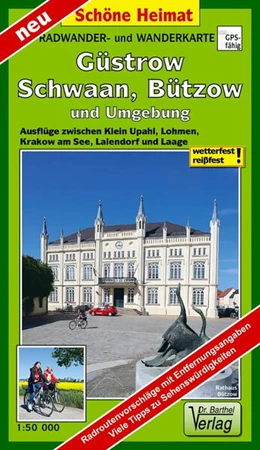 Abbildung von Verlag Barthel | Radwander- und Wanderkarte Güstrow, Schwaan, Bützow und Umgebung | 1. Auflage | 2024 | beck-shop.de