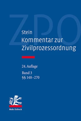 Abbildung von Stein / Bork | Kommentar zur Zivilprozessordnung | 24. Auflage | 2024 | beck-shop.de