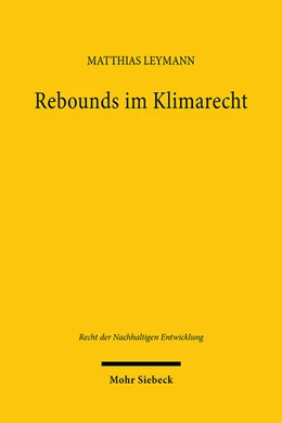 Abbildung von Leymann | Rebounds im Klimarecht | 1. Auflage | 2025 | beck-shop.de