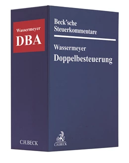 Abbildung von Wassermeyer | Doppelbesteuerung Leinen-Hauptordner 86 mm • 1 Ersatzordner (leer) | 1. Auflage | | beck-shop.de