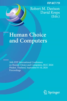 Abbildung von Davison / Kreps | Human Choice and Computers | 1. Auflage | 2024 | 719 | beck-shop.de