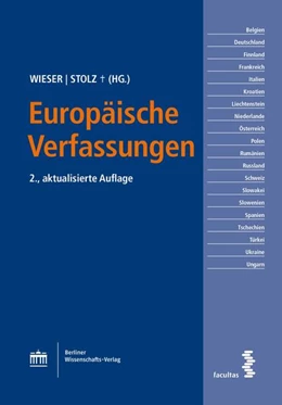 Abbildung von Wieser / Stolz | Europäische Verfassungen | 2. Auflage | 2024 | beck-shop.de