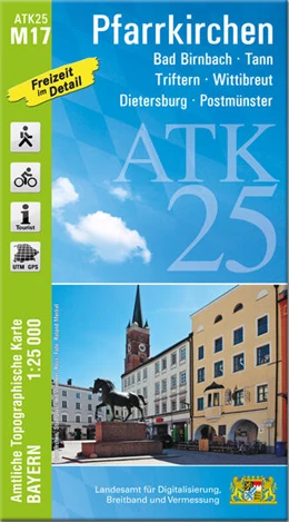 Abbildung von Landesamt für Digitalisierung | ATK25-M17 Pfarrkirchen (Amtliche Topographische Karte 1:25000) | 1. Auflage | 2024 | beck-shop.de