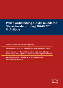 Abbildung von Barzen / Dauber | Paket Vorbereitung auf die mündliche Steuerberaterprüfung 2024/2025 | 8. Auflage | 2024 | beck-shop.de