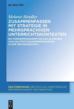 Abbildung von Hendler | Zusammenfassen mit Strategie in mehrsprachigen Unterrichtskontexten | 1. Auflage | 2024 | beck-shop.de