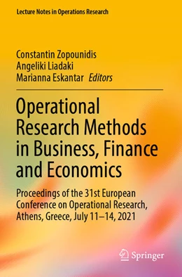 Abbildung von Zopounidis / Eskantar | Operational Research Methods in Business, Finance and Economics | 1. Auflage | 2024 | beck-shop.de