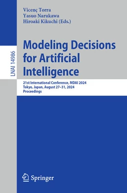 Abbildung von Torra / Narukawa | Modeling Decisions for Artificial Intelligence | 1. Auflage | 2024 | 14986 | beck-shop.de