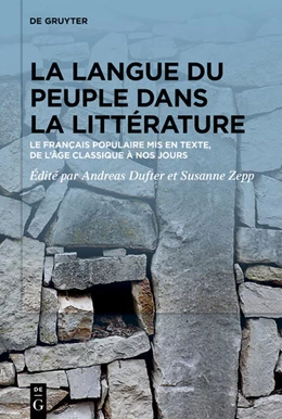 Abbildung von Dufter / Zepp | La langue du peuple dans la littérature | 1. Auflage | 2024 | beck-shop.de